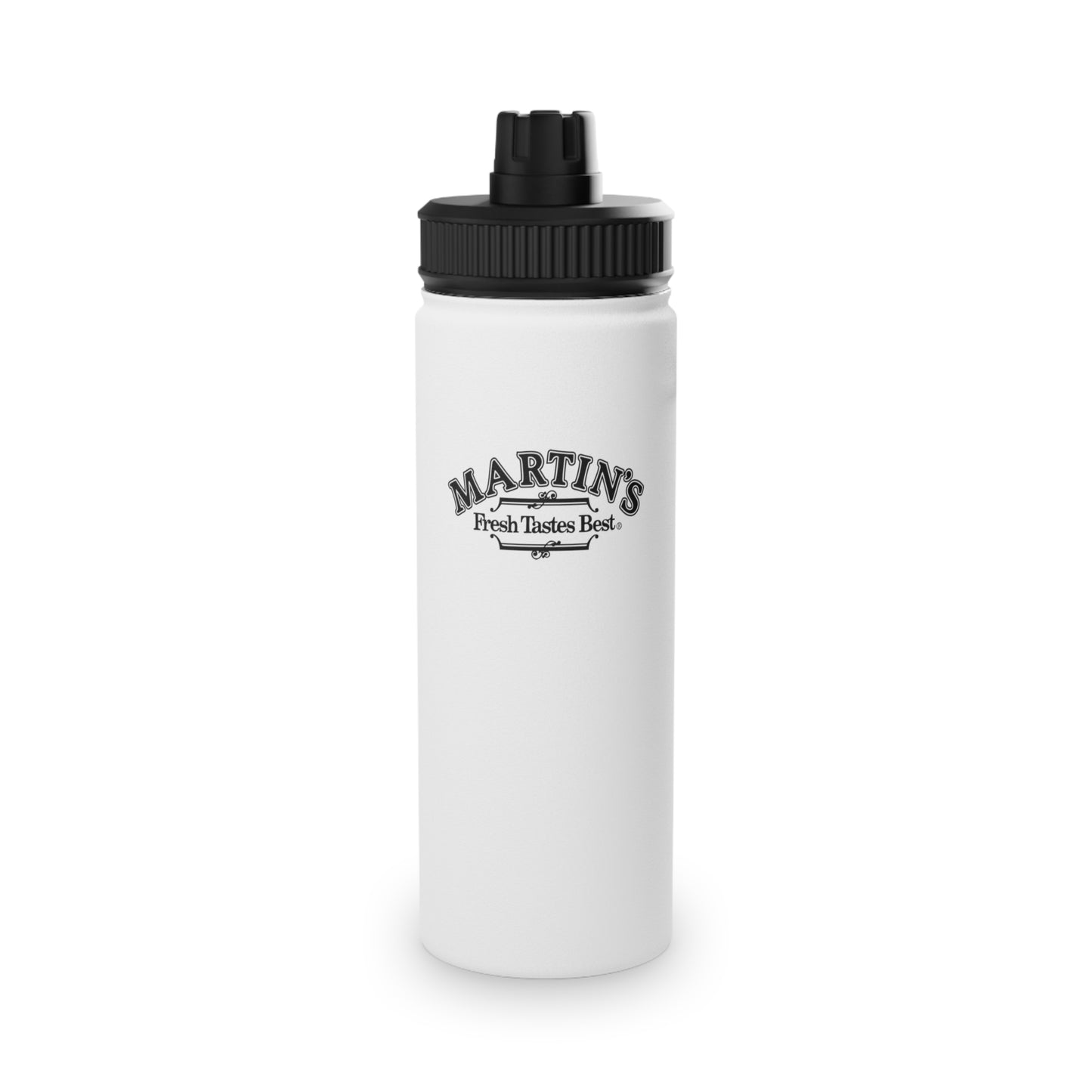 Martin's Stainless Steel Water Bottle W/Sports Lid