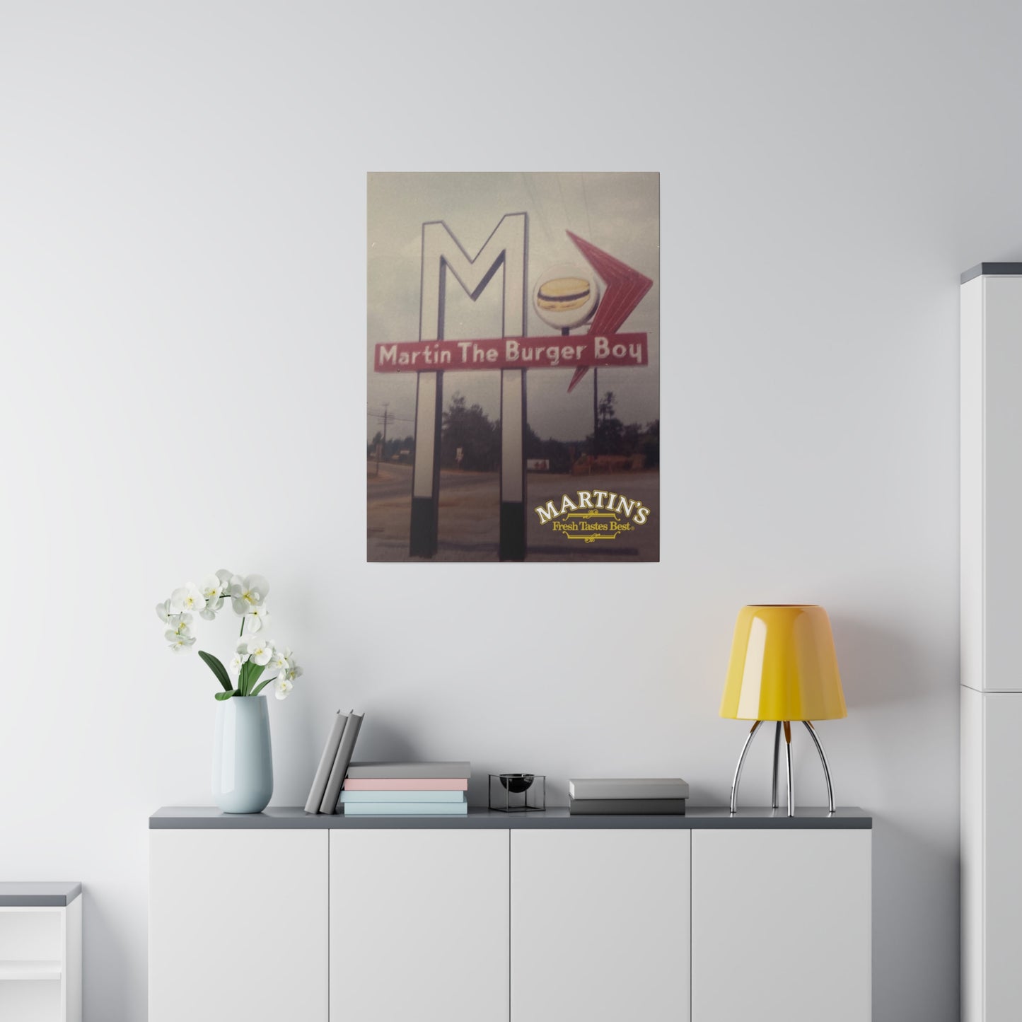 The Original Burger Boy Canvas Wall Art