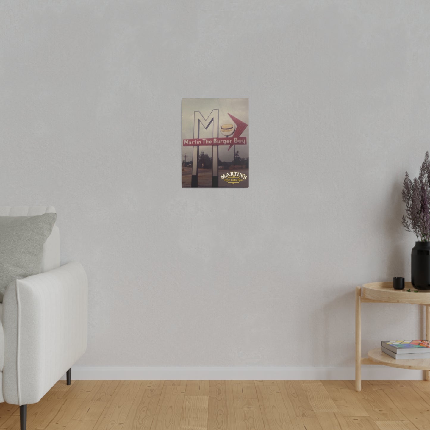 The Original Burger Boy Canvas Wall Art