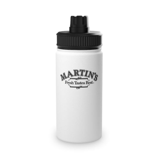 Martin's Stainless Steel Water Bottle W/Sports Lid