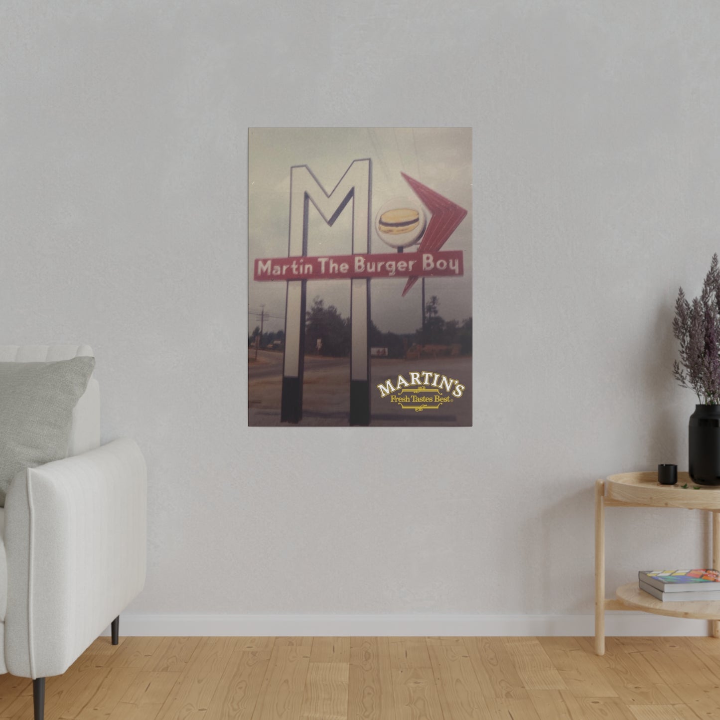 The Original Burger Boy Canvas Wall Art