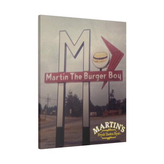 The Original Burger Boy Canvas Wall Art