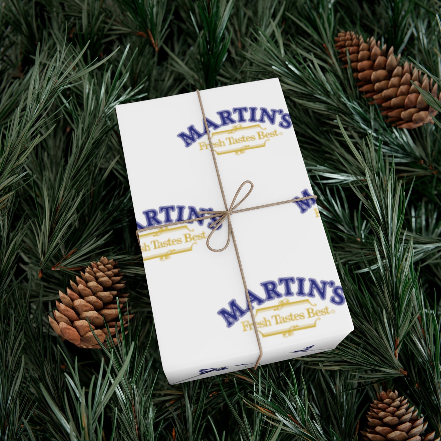 White Martin's Logo Gift Wrapping Paper