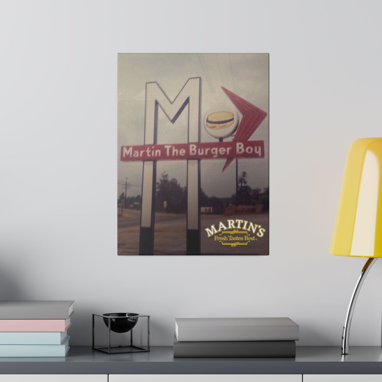 The Original Burger Boy Canvas Wall Art