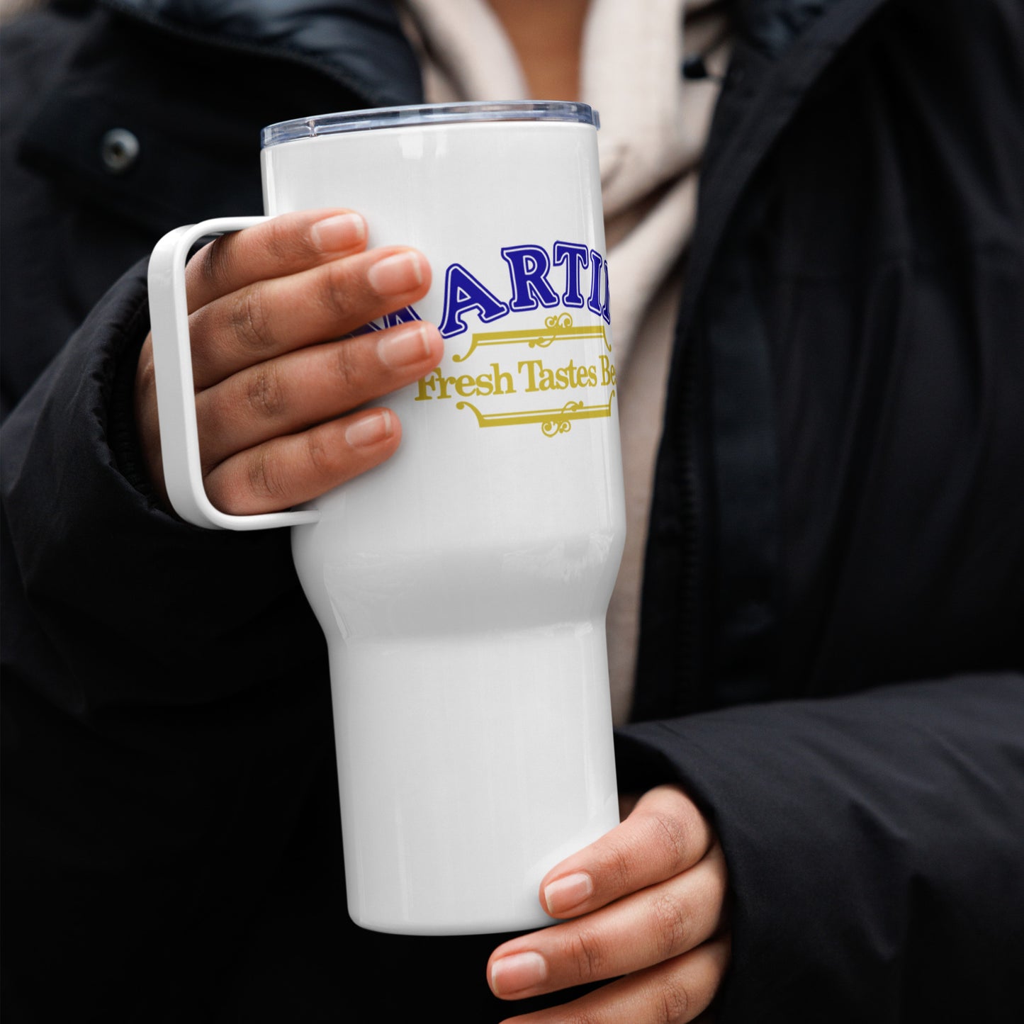 Logo Travel Mug with Handle