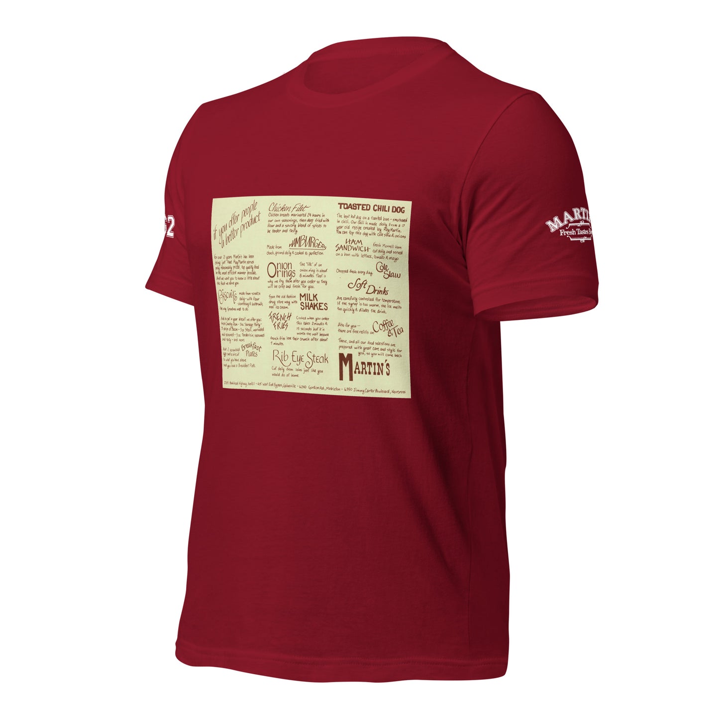 Vintage 1980s Menu T-shirt