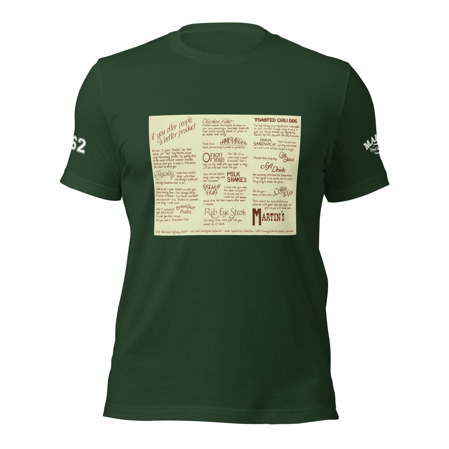 Vintage 1980s Menu T-shirt