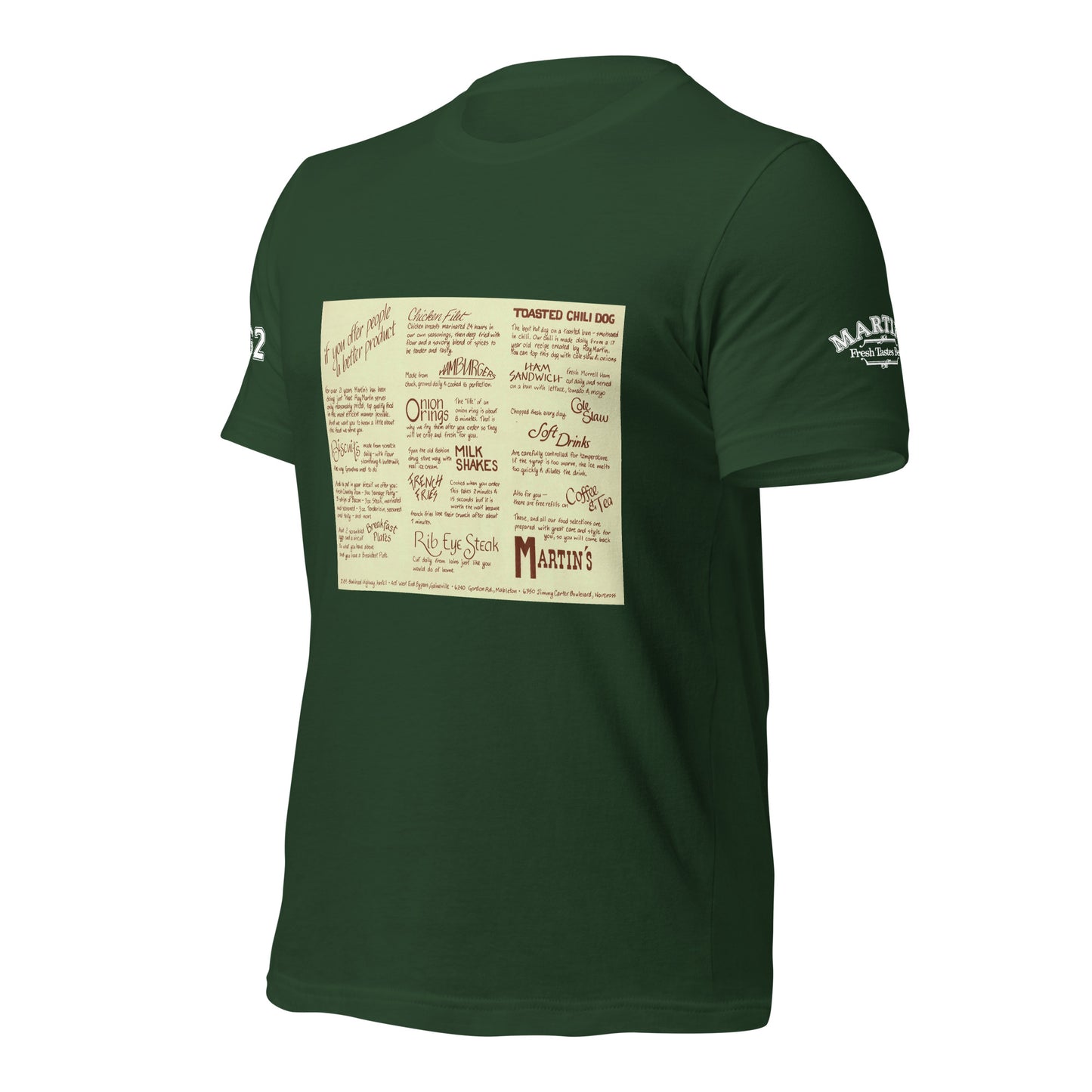 Vintage 1980s Menu T-shirt