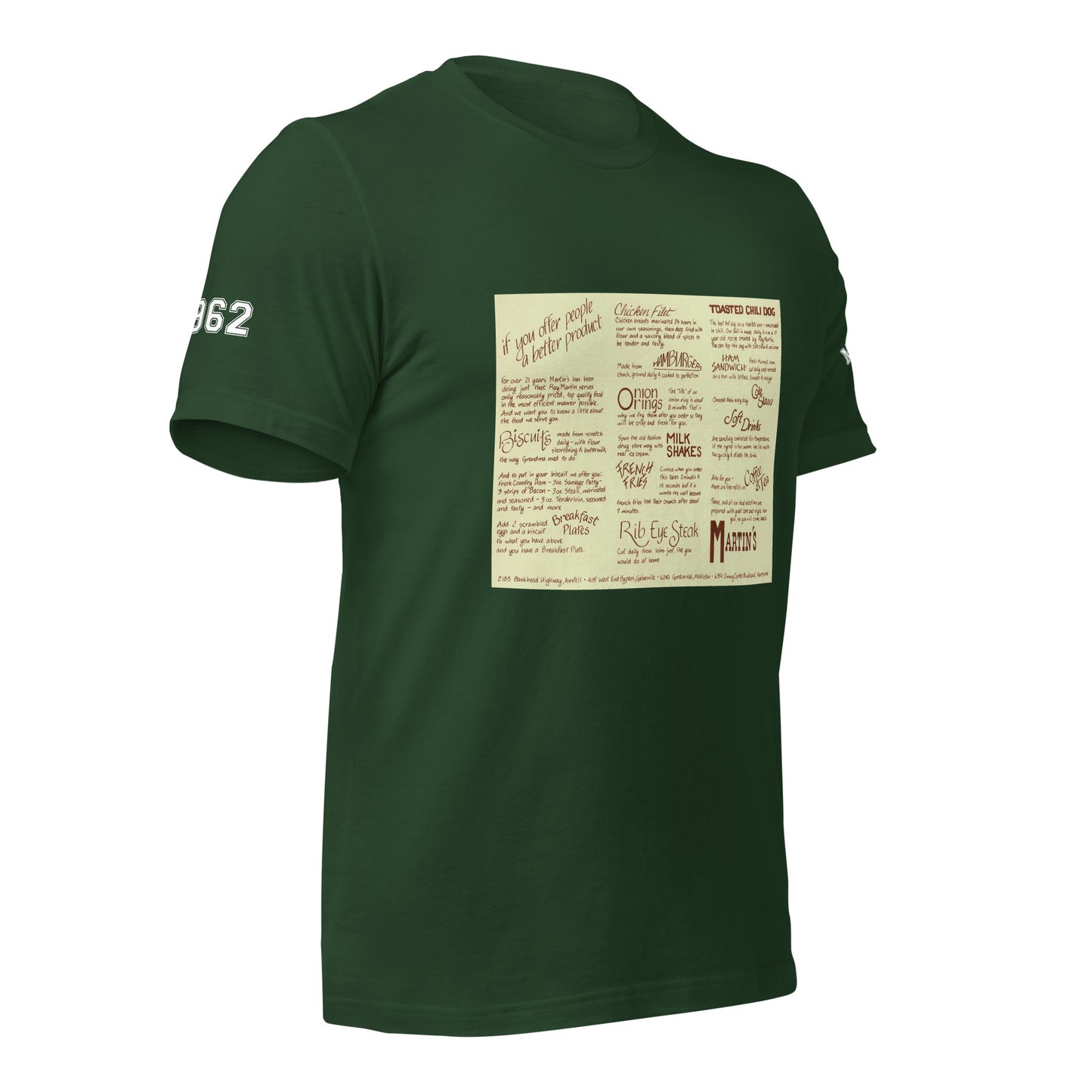 Vintage 1980s Menu T-shirt
