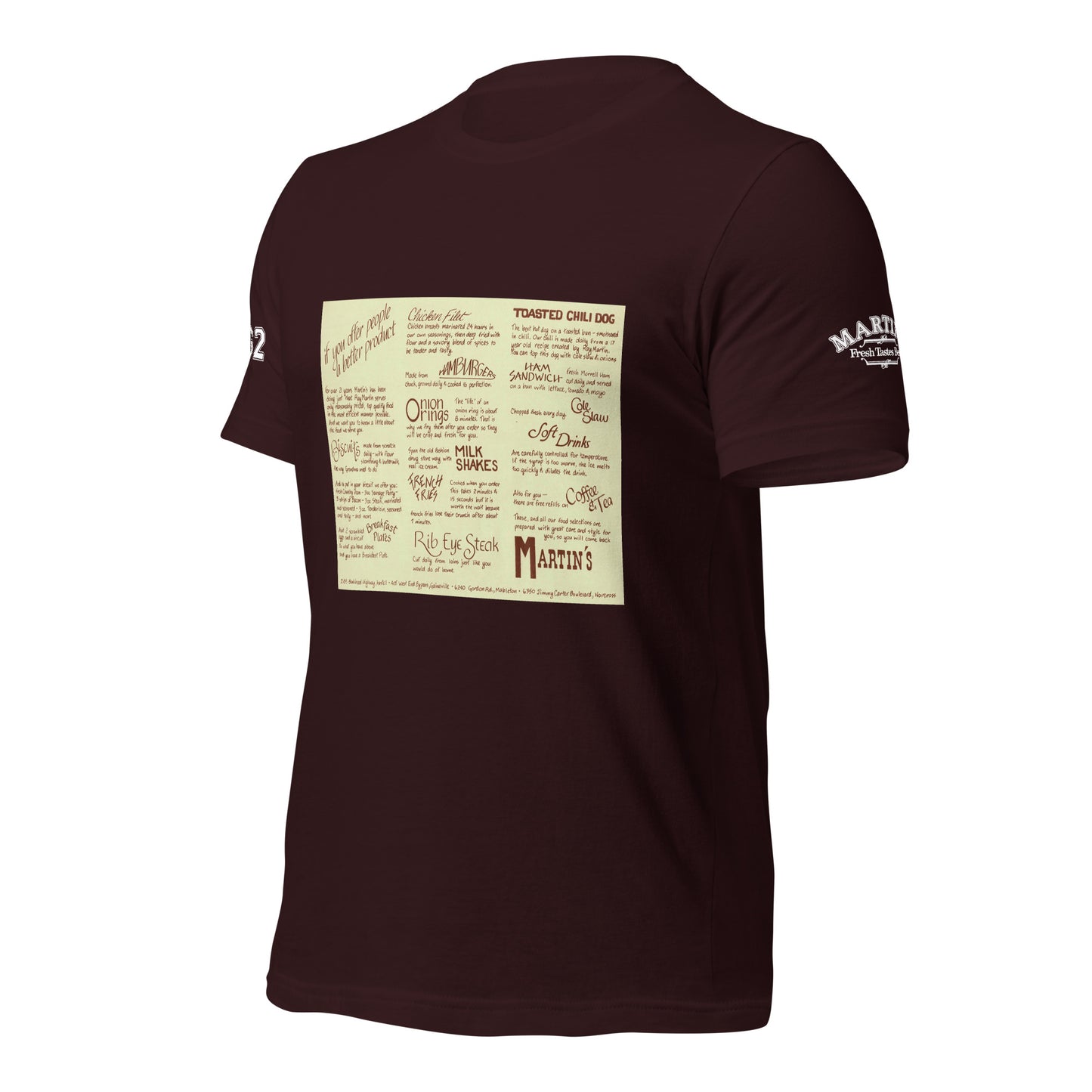 Vintage 1980s Menu T-shirt