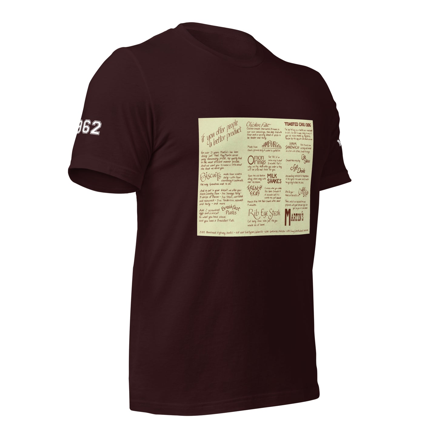 Vintage 1980s Menu T-shirt