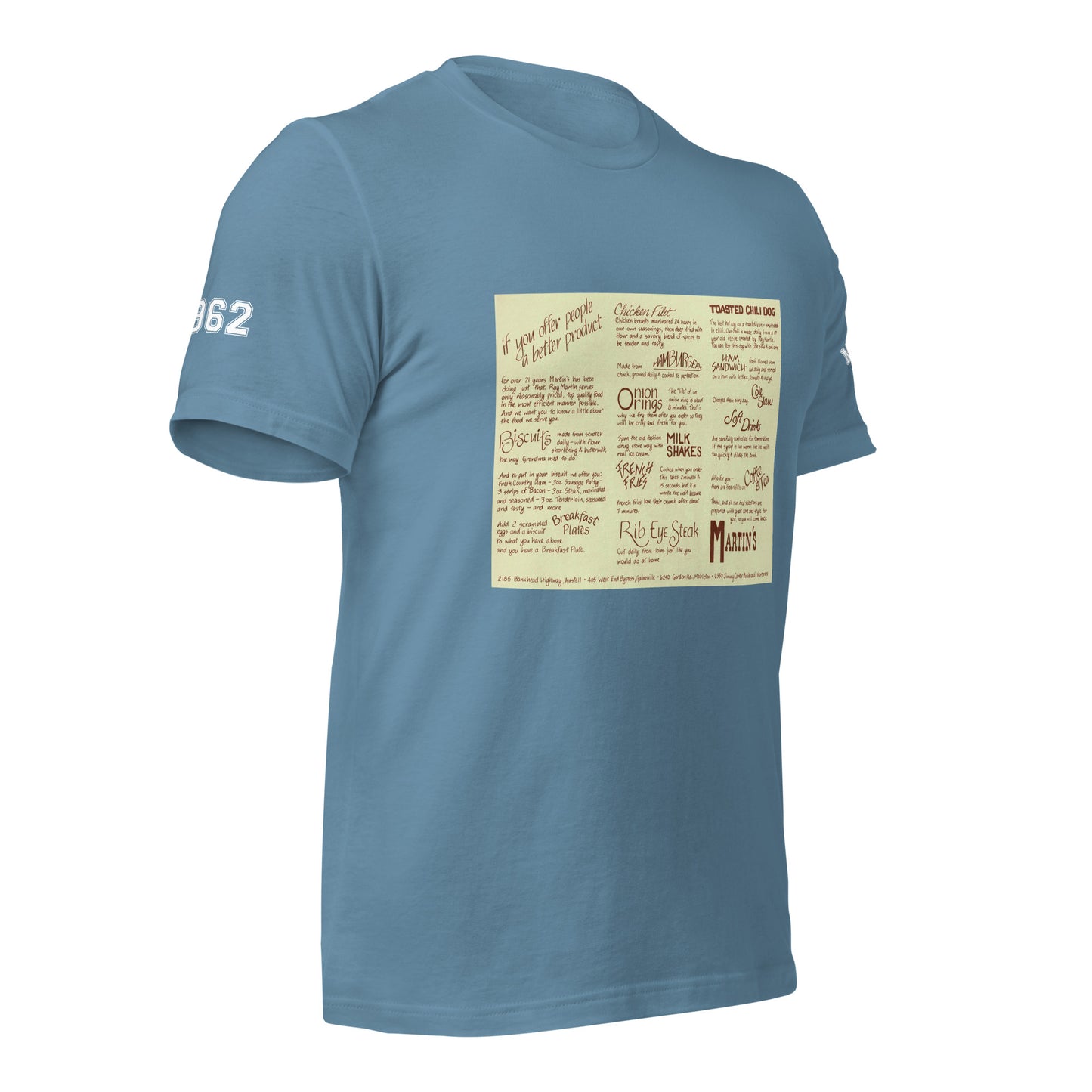 Vintage 1980s Menu T-shirt