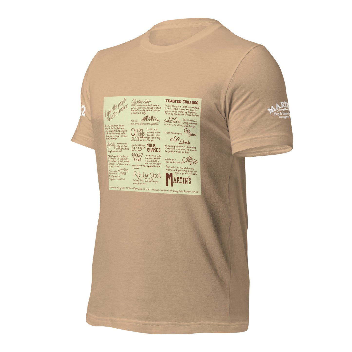 Vintage 1980s Menu T-shirt