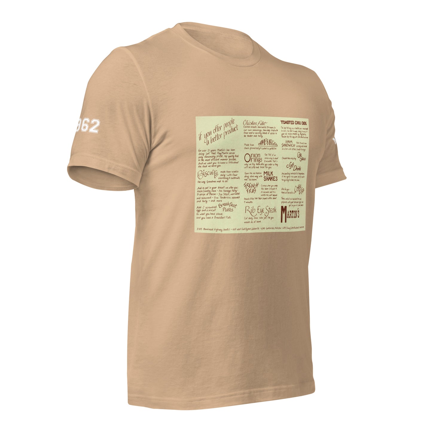 Vintage 1980s Menu T-shirt
