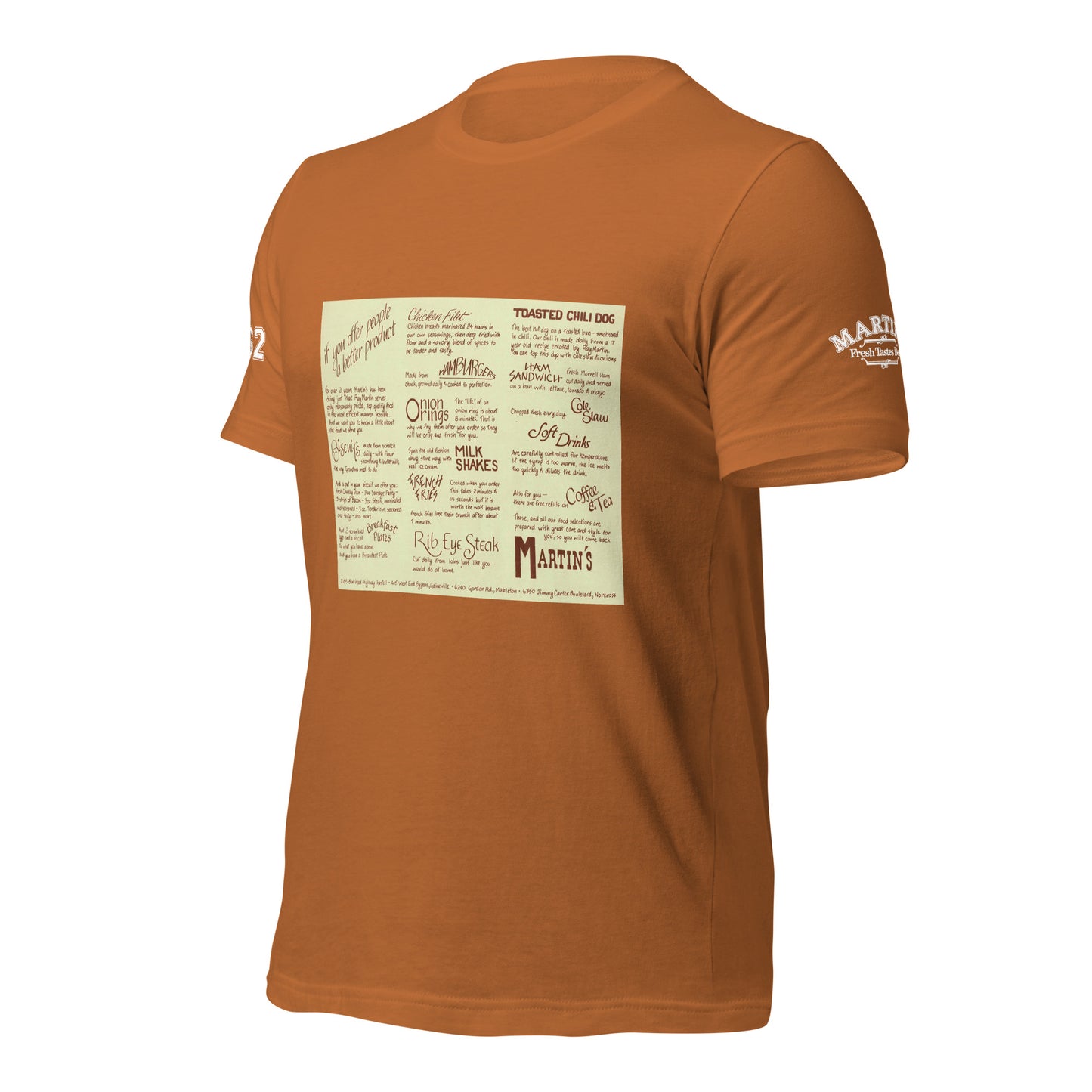 Vintage 1980s Menu T-shirt