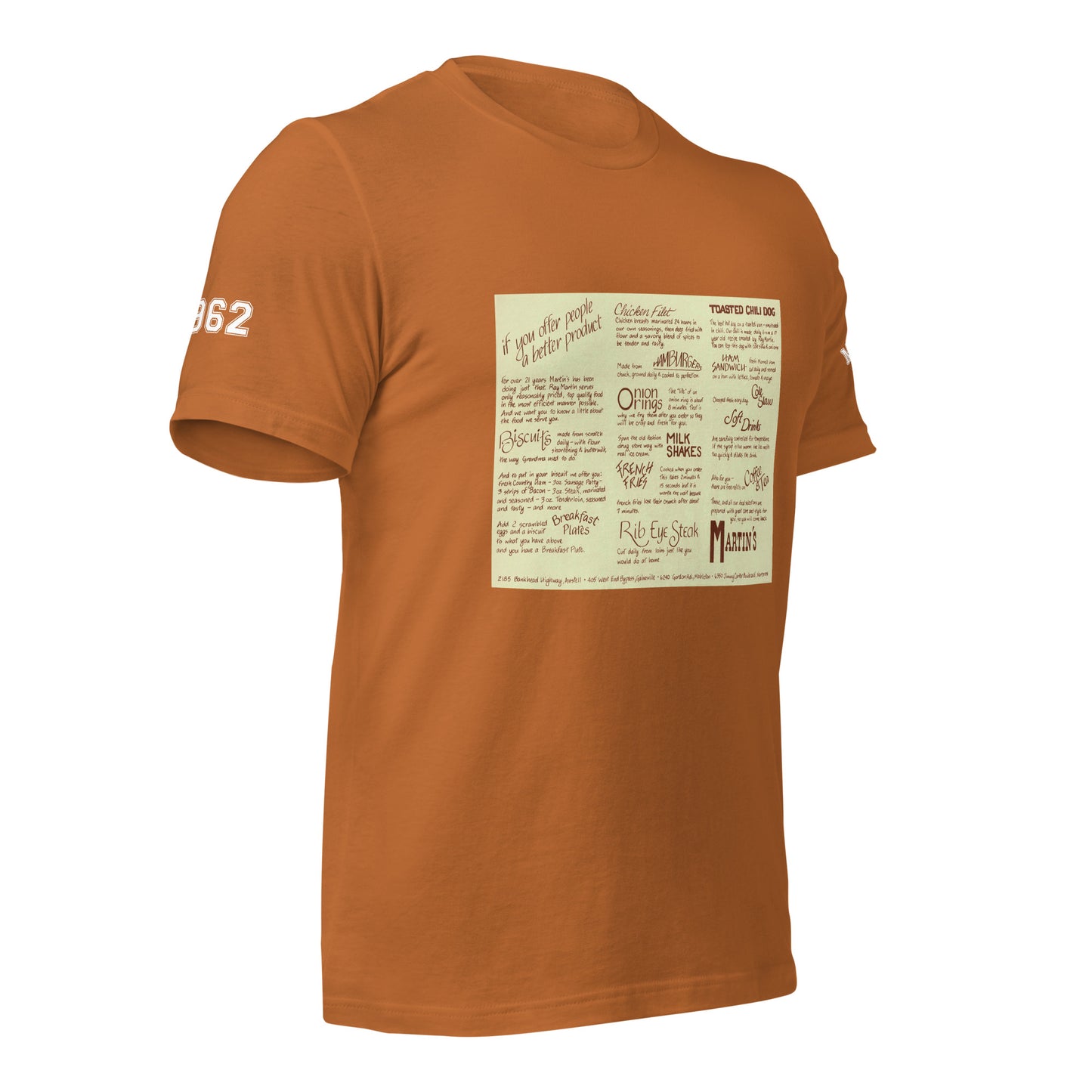 Vintage 1980s Menu T-shirt