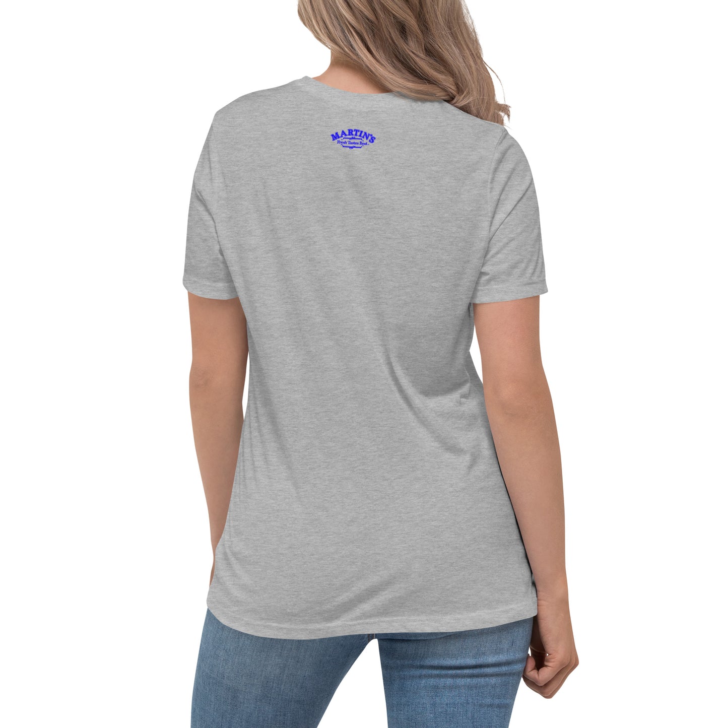Women's Fresh Tastes Best Martin's Slogan Relaxed T-Shirt