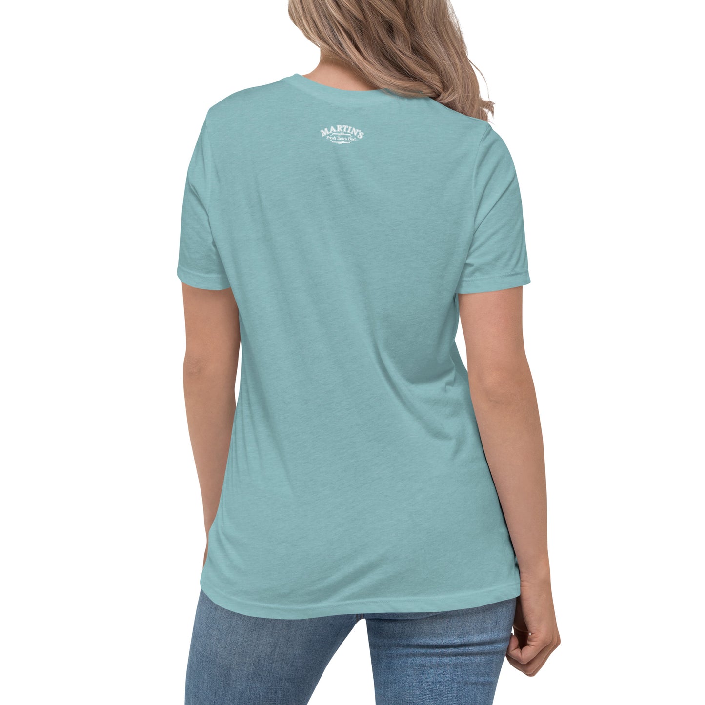Women's Fresh Tastes Best Martin's Slogan Relaxed T-Shirt