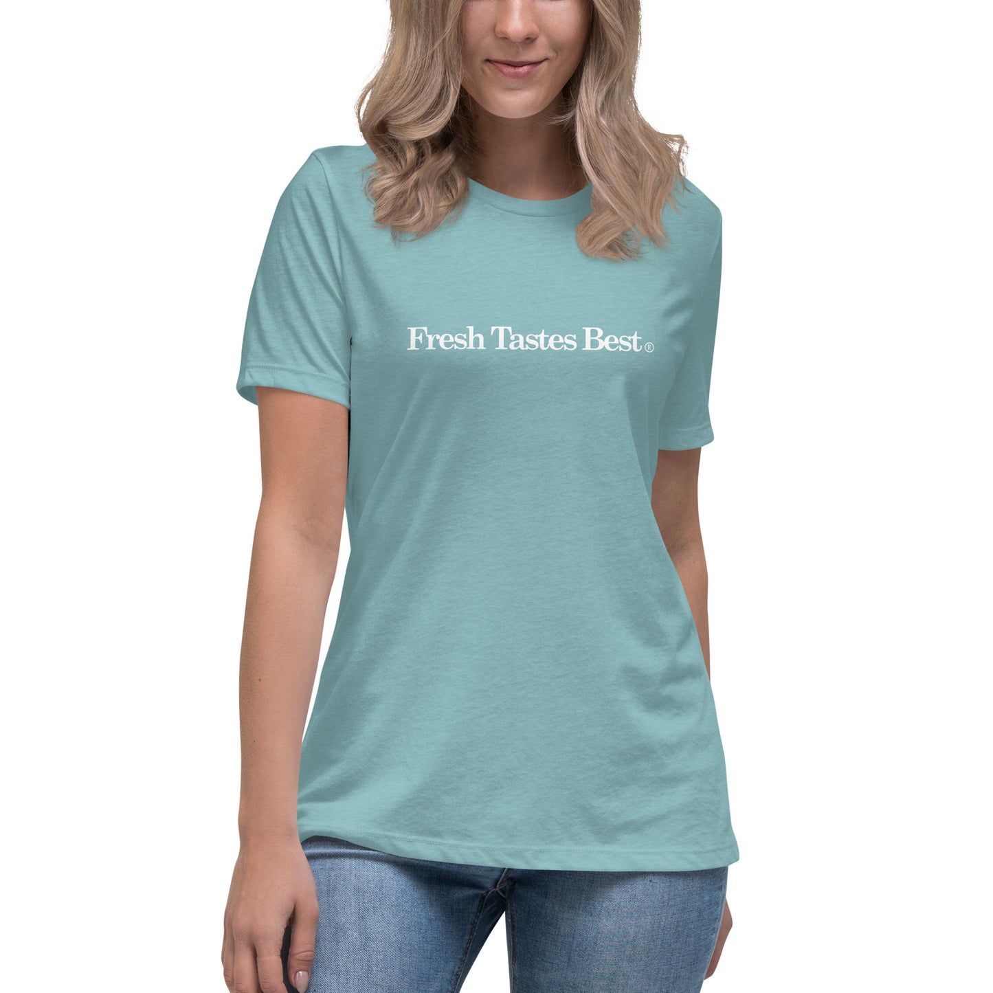 Women's Fresh Tastes Best Martin's Slogan Relaxed T-Shirt