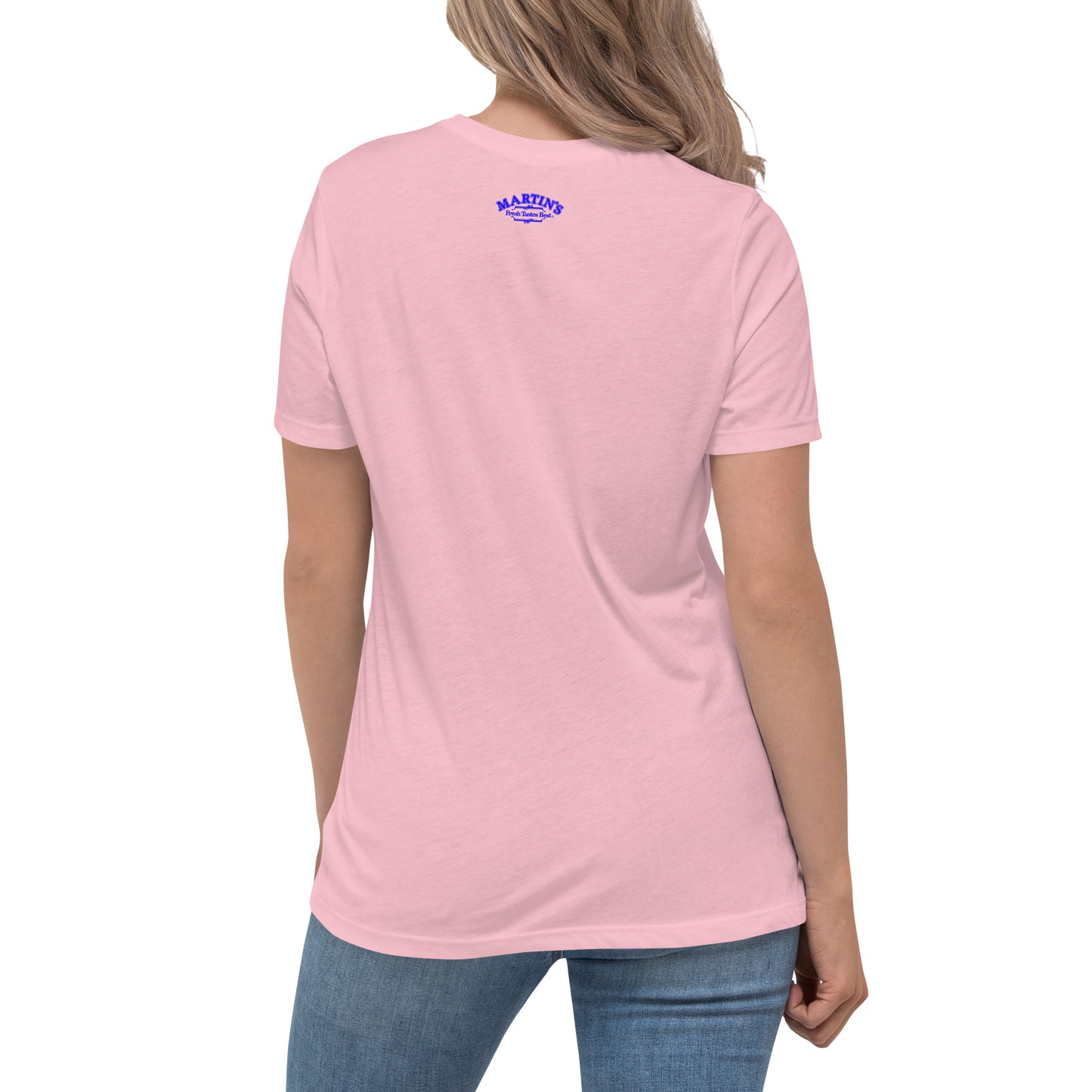Women's Fresh Tastes Best Martin's Slogan Relaxed T-Shirt