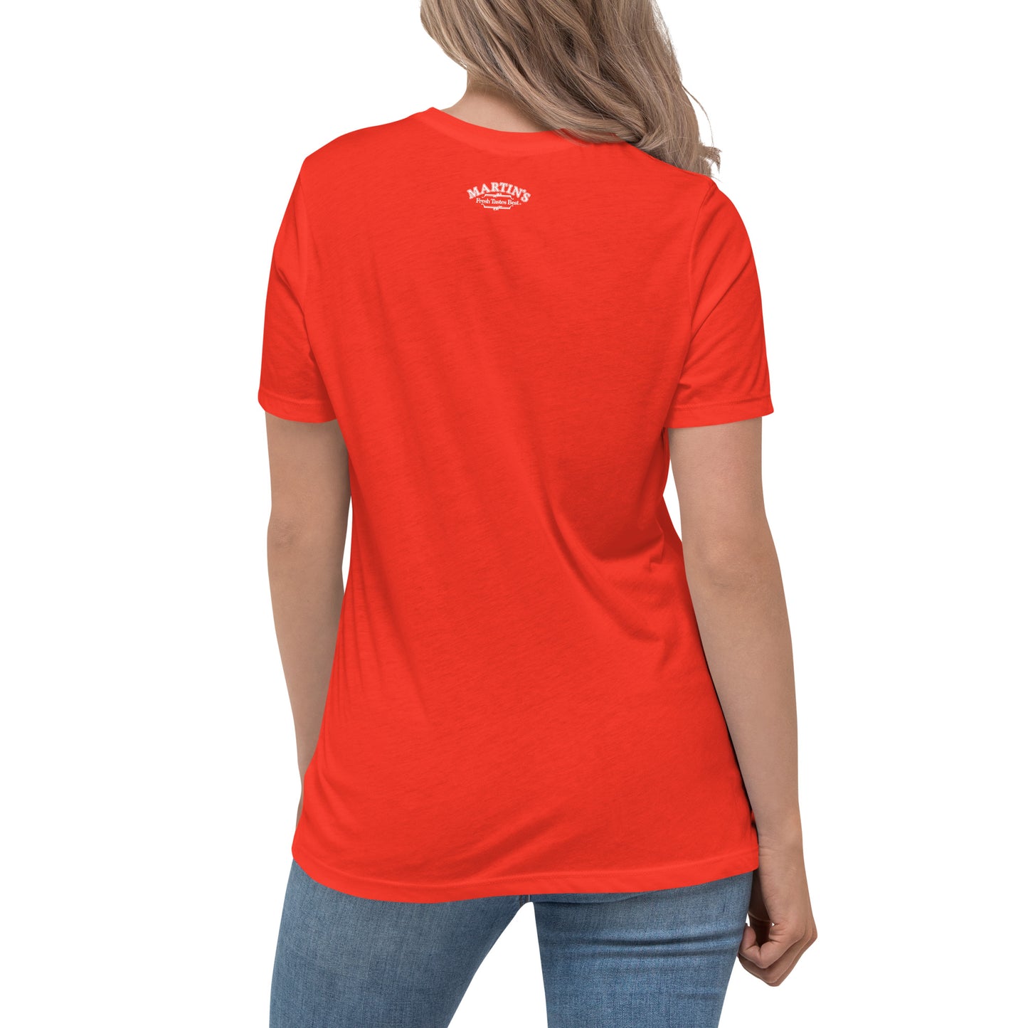 Women's Fresh Tastes Best Martin's Slogan Relaxed T-Shirt