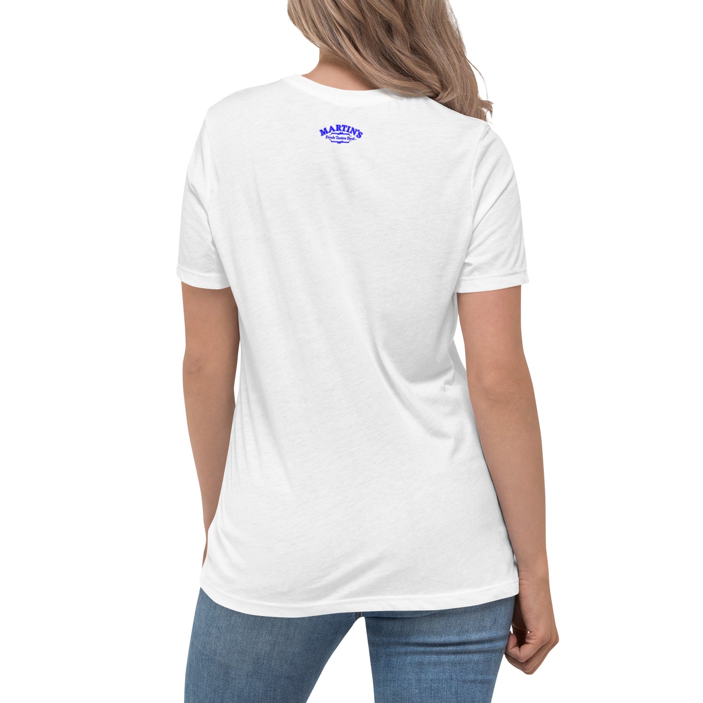 Women's Fresh Tastes Best Martin's Slogan Relaxed T-Shirt