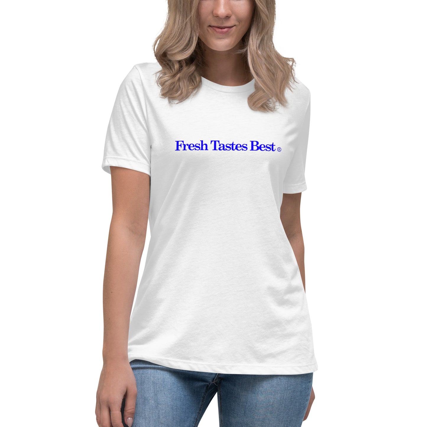 Women's Fresh Tastes Best Martin's Slogan Relaxed T-Shirt