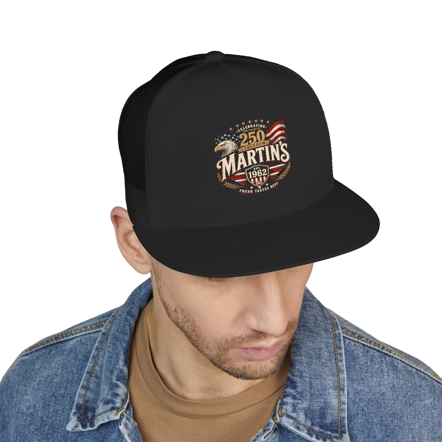 4th of July 5 Panel Trucker Cap