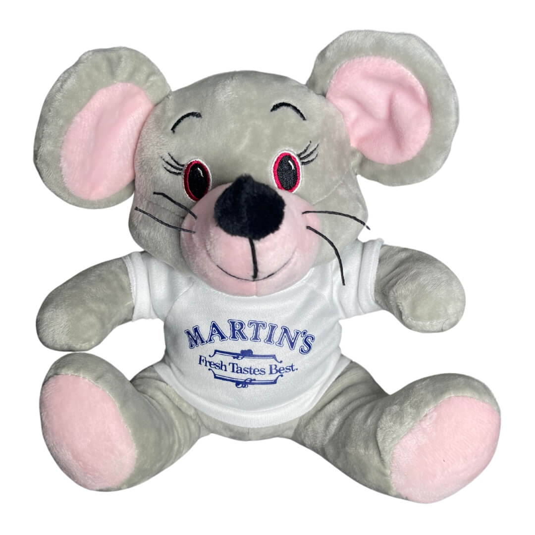 Mouse in Martin's T-shirt