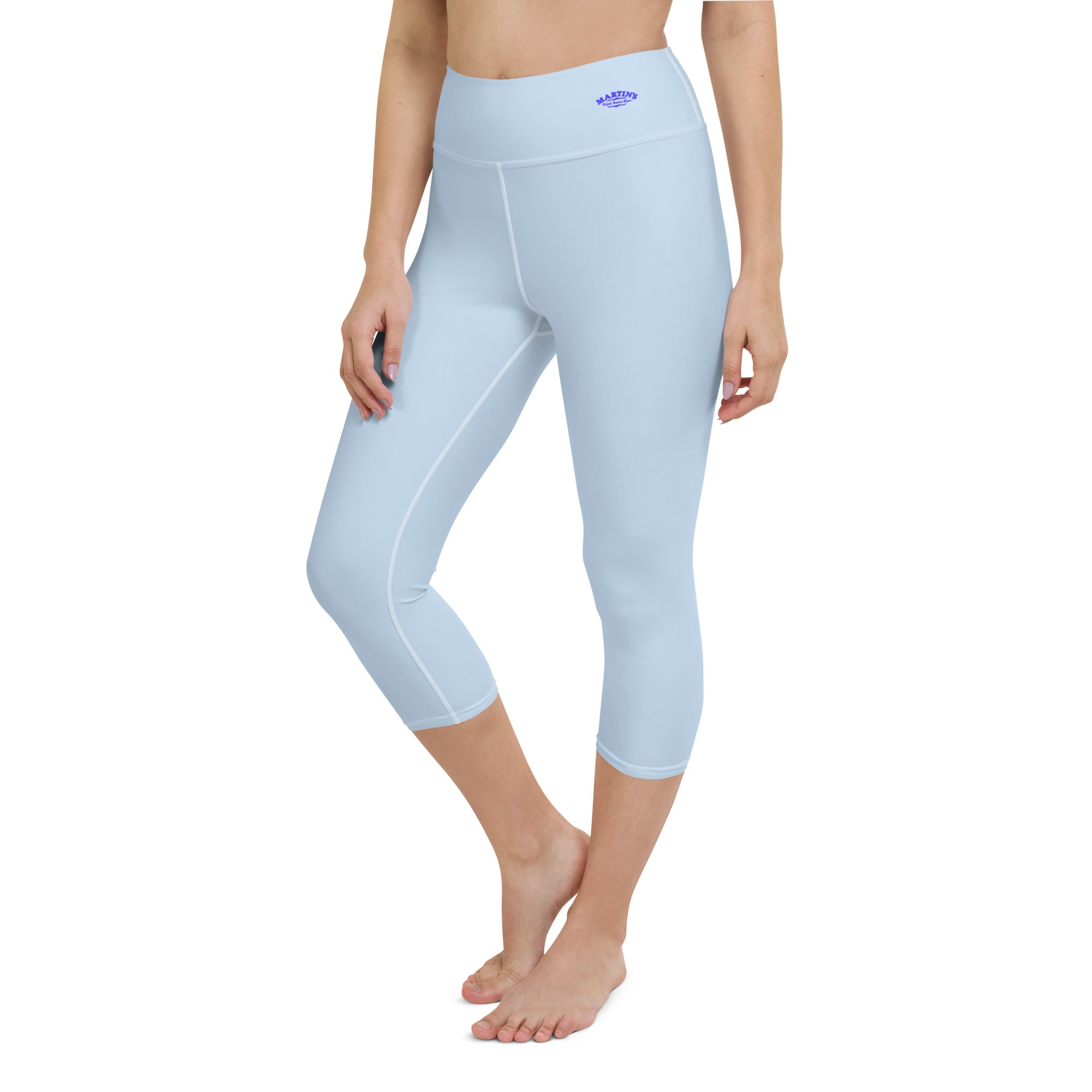 Womens Fold over Waist Stretchy Crop Yoga Capri Pants Workout Gym | eBay