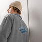 Embroidered Logo Fleece Pullover - White/Blue