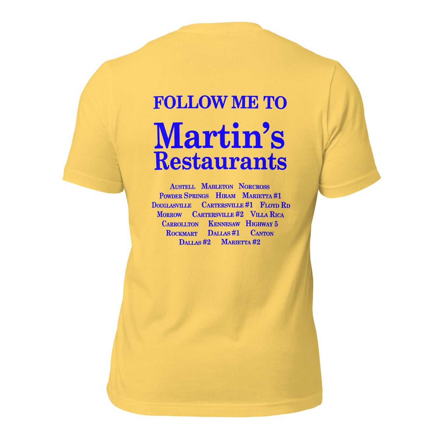 Follow Me to Martin's Logo Unisex T-shirt - Pastels